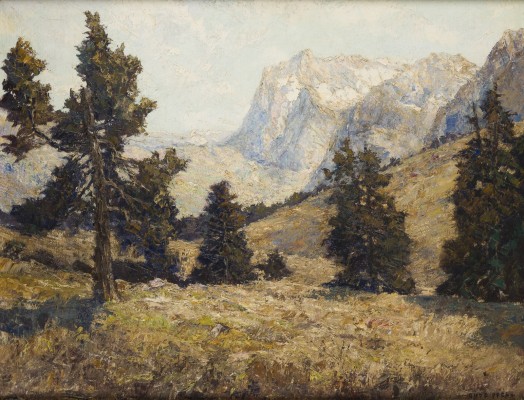 Auktion 150<br>HERBST. BLICK AUF DAS 'WETTERHORN', KLEINE SCHEIDEGG; SCHWEIZ. 1933