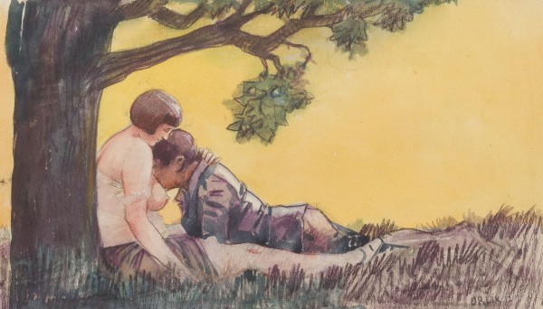 Auction 150<br>LIEBESPAAR UNTER DEM BAUM, 1912