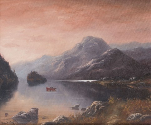 Auktion 150<br>BERGSEE AM ABENDROT
