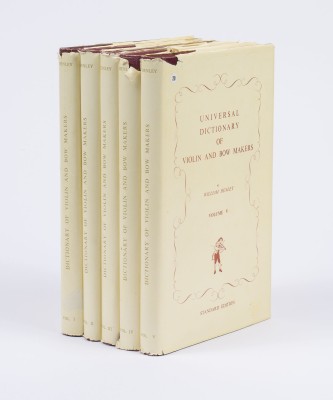 Auction 150<br>UNIVERSAL DICTIONARY OF VIOLIN AND BOW MAKERS VOLUME I-V - HENLEY, WOODCOCK