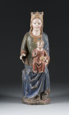 Picture THRONENDE GOTTESMUTTER MIT DEM CHRISTUSKIND