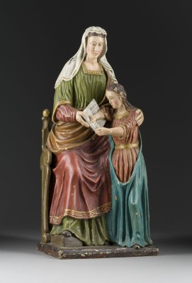 Auction 150<br>THRONENDE HEILIGE ANNA LEHRT DER JUNGEN MARIA DAS LESEN