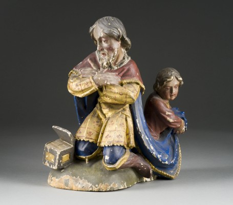 Auktion 150<br>MELCHIOR AUS EINER FIGURENGRUPPE 'ANBETUNG DER KÖNIGE'