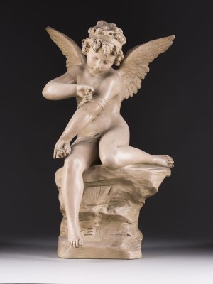 Auction 150<br>SITZENDER ENGEL AUF EINEM FELSEN