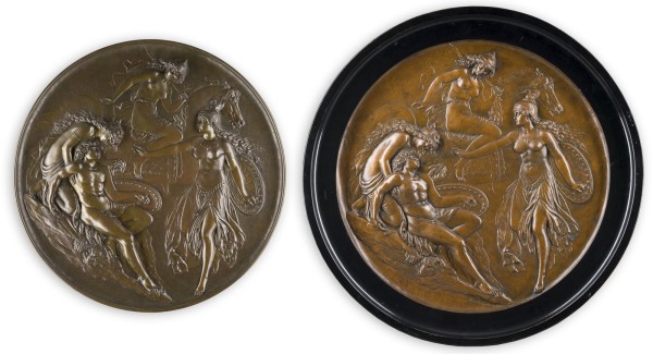 Auction 150<br>ZWEI RELIEFS: MYTHOLOGISCHE SZENE