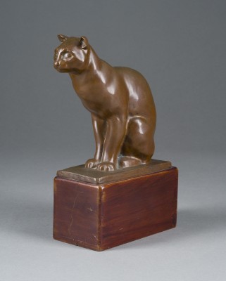 Auktion 150<br>SITZENDE WILDKATZE