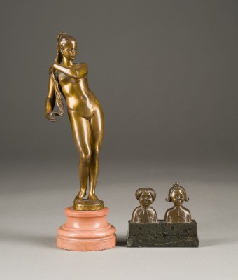 Picture ZWEI BRONZEFIGUREN: 'MAX UND MORITZ' UND 'FRAUENAKT'