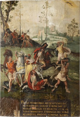 Auction 150<br>DER HELDENTOD DES IM DIENSTE DES KAISERS KARLS V. STEHENDEN PAULUS VON HENFENFELD
