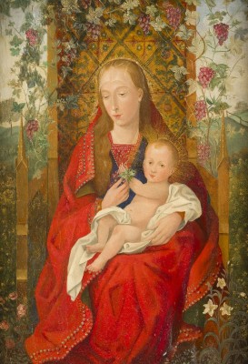 Auction 150<br>TROHNENDE MADONNA MIT KIND IM PARADIESGARTEN