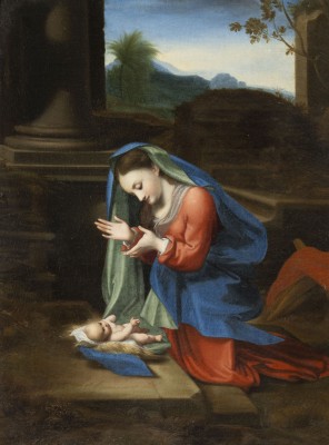 Auction 150<br>MADONNA, ANBETUNG DES KINDES