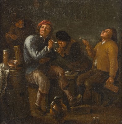 Auction 150<br>ZECHENDE UND RAUCHENDE BAUERN IM WIRTSHAUS