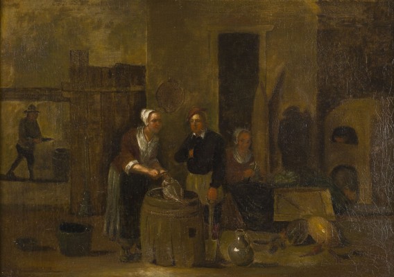 Auction 150<br>KÜCHENSZENE MIT MAGD UND BEDIENSTETEN