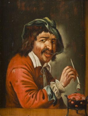 Auction 150<br>PAAR BILDNISSE: DER TRINKER UND DER PFEIFERAUCHER