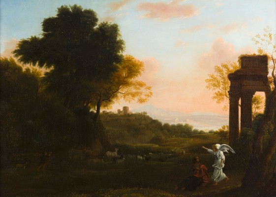 Auction 150<br>LANDSCHAFT MIT HAGAR UND DEM ENGEL (UM 1654)
