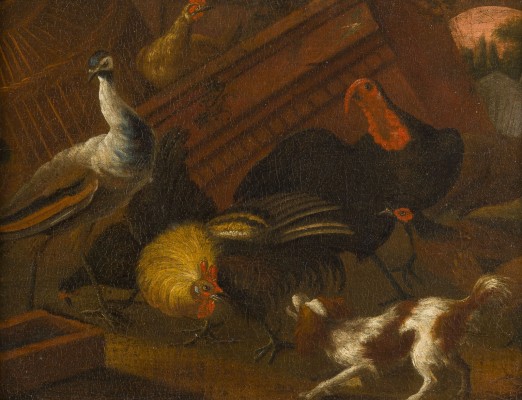 Auktion 150<br>HUND IM HÜHNERSTALL