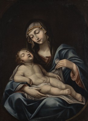 Auktion 150<br>MADONNA MIT DEM SCHLAFENDEN CHRISTUSKIND