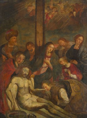 Auction 150<br>GROSSFORMATIGE KOMPOSITION 'BEWEINUNG CHRISTI'