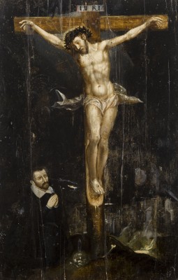 Auction 150<br>KREUZIGUNG CHRISTI MIT STIFTERFIGUR