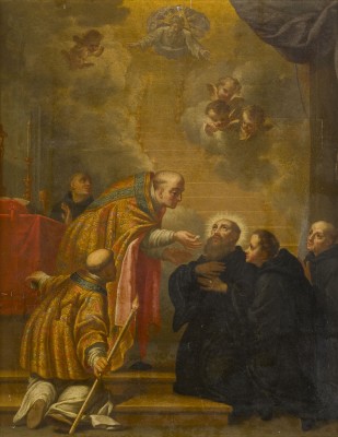 Auction 150<br>DER HEILIGE BONAVENTURA ERHÄLT DIE HOSTIE