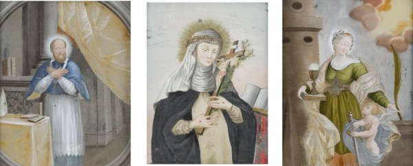 Auktion 150<br>BILDNISSE DER HEILIGEN KATHARINA VON SIENA, FRANZ VON SALES (BISCHOF VON GENF), HEILIGEN ELISABETH