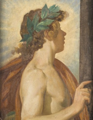 Auction 150<br>HALBFIGURENBILDNIS DES APOLLO AUS DEM GEMÄLDE 'DIE SCHMIEDE DES VULKAN'