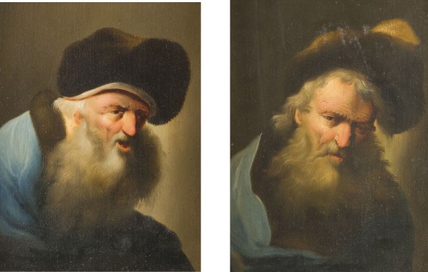 Auction 150<br>PAAR PORTRAITS: BILDNIS EINES MANNES MIT FELLMÜTZE / BILDNIS EINES MANNES RUFEND
