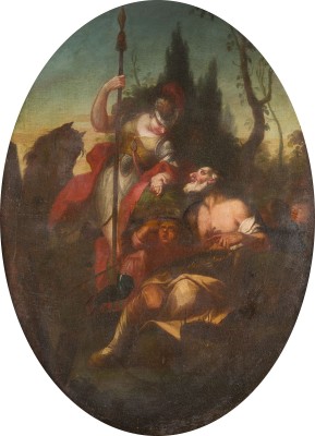 Auktion 150<br>MYTHOLOGISCHE SZENE MIT MINERVA