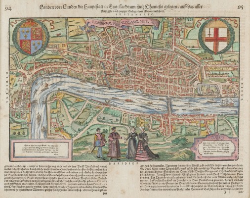 Auction 150<br>'LONDON ODER LUNDEN DIE HAUPTSTATT IN ENGELLANDT AM FLUSS THAMESIS GELEGEN' (UM 1598)