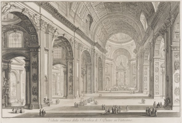 Auction 150<br>'VEDUTA INTERNA DELLA BASILICA DI S. PIETRO IN VATICANO'