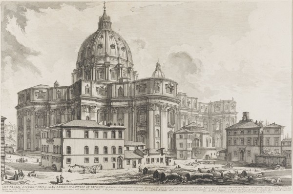 Auction 150<br>'VEDUTA DELL'ESTERNO DELLA GRAN BASILICA S. PIETRO IN VATICANO (...)'