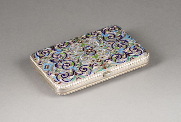 Picture CLOISONNÉ-EMAIL-ZIGARETTENETUI