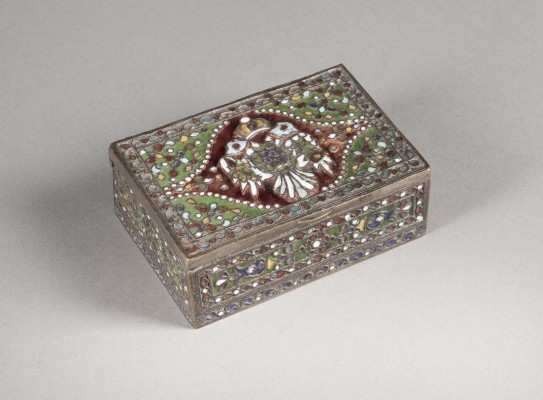 Picture CLOISONNÉ-EMAIL-SCHATULLE MIT DOPPELKOPFADLER