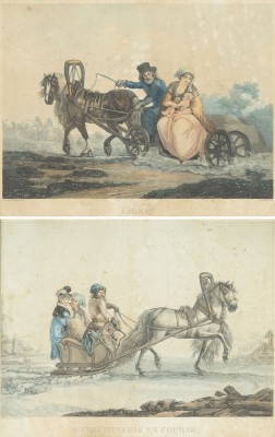 Auction 151<br>ZWEI ARBEITEN: 'KUTSCHENLINIE'. 'FUHRMANN AUF DER STRECKE'