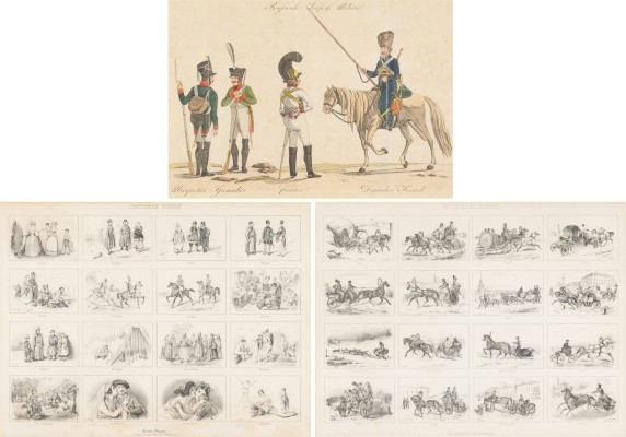 Auction 151<br>SAMMLUNG VON DREI ARBEITEN MIT DEN SZENEN DES RUSSISCHEN LEBENS