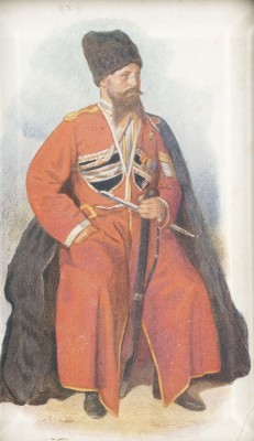 Picture POSTKARTE MIT DEM ZUGFÜHRER DES KONVOIS SEINER KAISERLICHEN MAJESTÄT