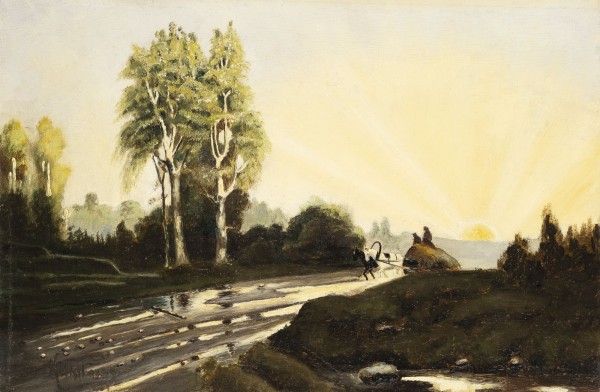 Picture LANDSCHAFT MIT HEUWAGEN