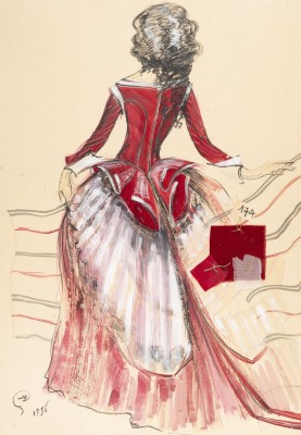 Picture STUDIE EINES FRAUENKOSTÜMS