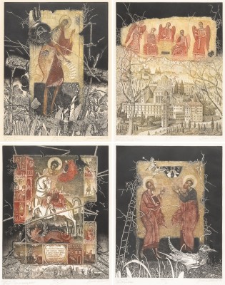 Auction 151<br>SAMMLUNG VON VIER RADIERUNGEN: AUSGEWÄHLTE HEILIGE SOWIE DREIFALTIGKEIT