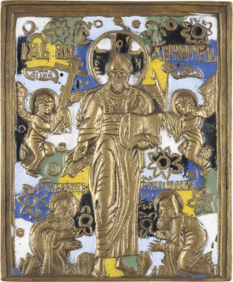 Bild BRONZE-IKONE MIT CHRISTUS VON SMOLENSK