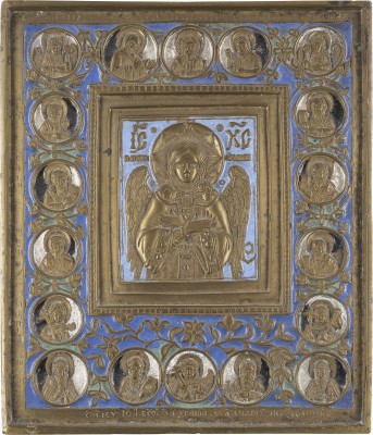 Picture BRONZE-IKONE MIT CHRISTUS, DEM GÜTIGEN SCHWEIGEN