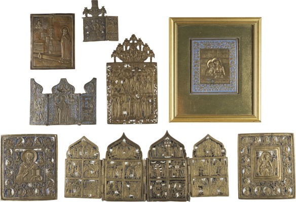Picture SAMMLUNG VON ACHT IKONEN: DARSTELLUNGEN CHRISTI, FESTTAGE, HEILIGE NIKOLAUS SOWIE NIL VON STOLBENSK