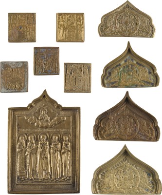 Picture SAMMLUNG VON ZEHN BRONZE-IKONEN: FESTTAGE SOWIE AUSGEWÄHLTE HEILIGE