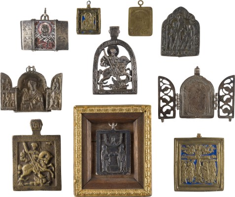 Picture SAMMLUNG VON ZEHN IKONEN: DARSTELLUNGEN CHRISTI UND DER GOTTESMUTTER SOWIE AUSGEWÄHLTE HEILIGE