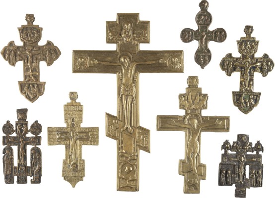 Auktion 151<br>SAMMLUNG VON ACHT BRONZE-KREUZEN