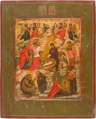 Picture IKONE MIT DER GEBURT CHRISTI
