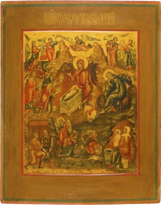 Picture IKONE MIT DER GEBURT UND ANBETUNG CHRISTI