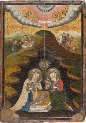 Picture IKONE MIT DER GEBURT CHRISTI