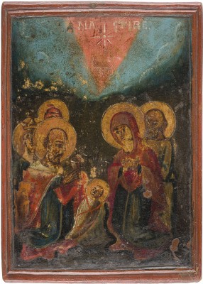 Bild GROSSFORMATIGE IKONE MIT DER ANBETUNG CHRISTI