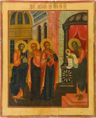 Picture IKONE MIT DER DARBRINGUNG CHRISTI IM TEMPEL