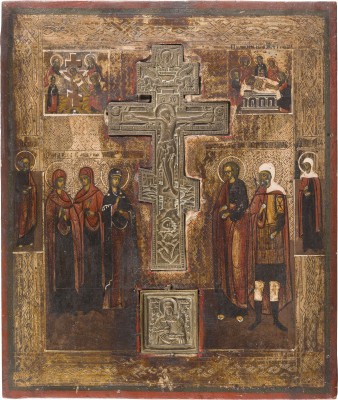 Picture STAUROTHEK MIT DER KREUZIGUNG CHRISTI, DER KREUZABNAHME UND DER GRABLEGUNG CHRISTI